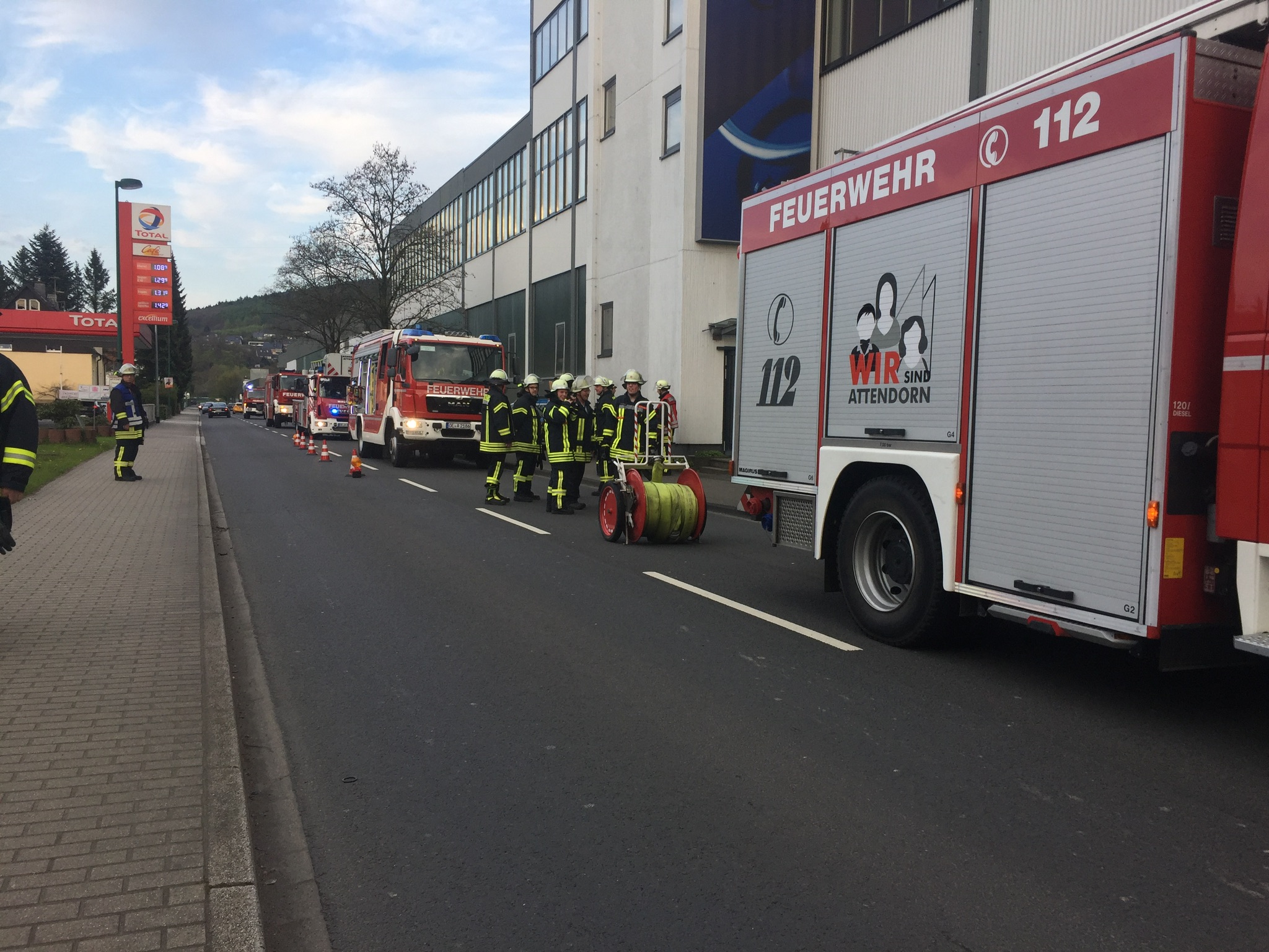 Feuer in Industriebetrieb schnell gelöscht