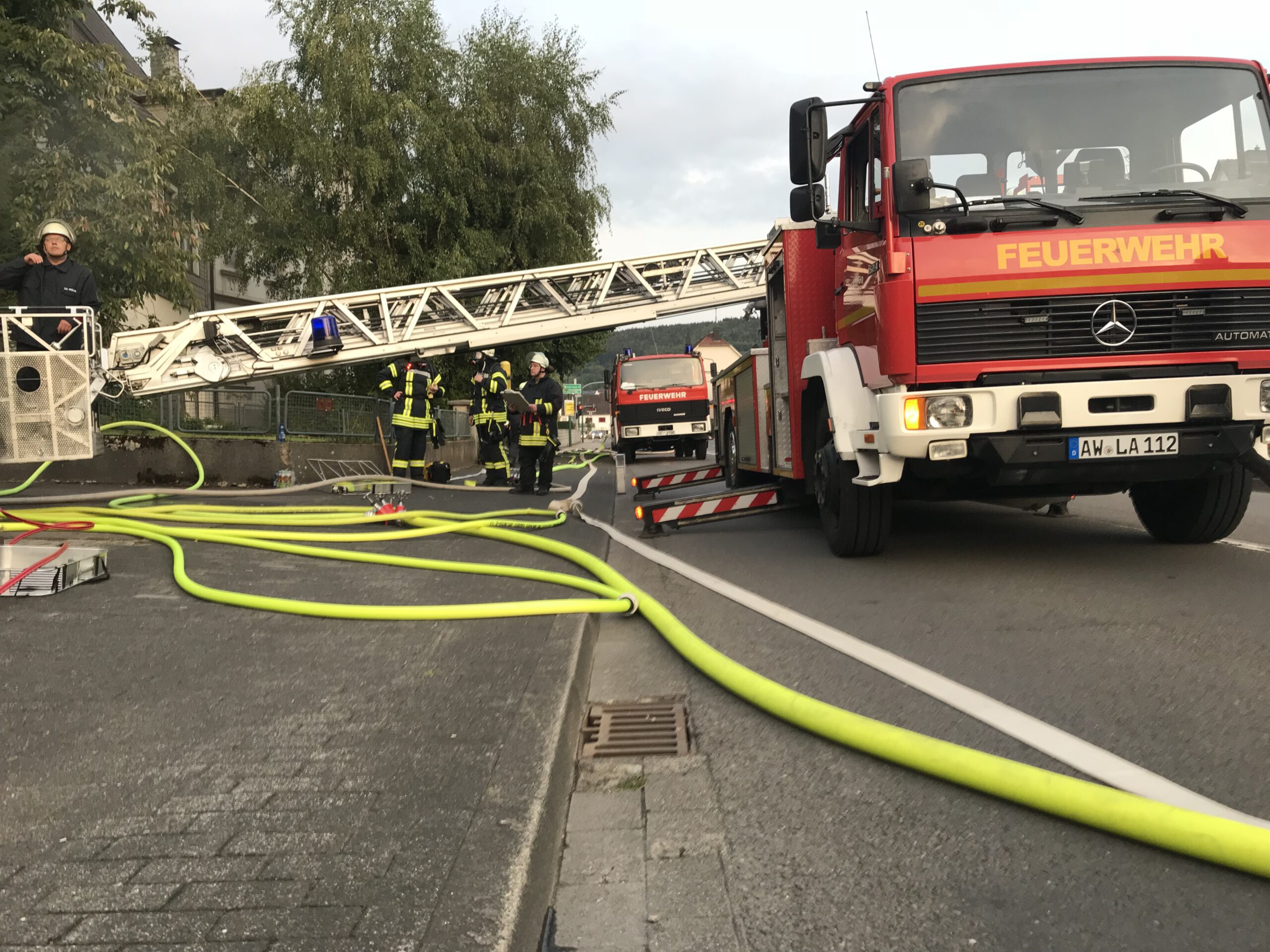 Übung: Kellerbrand mit Menschenrettung