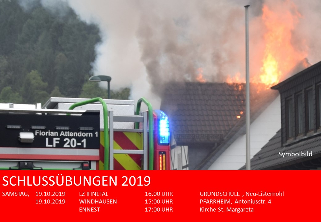 Übersicht Schlussübungen 2019