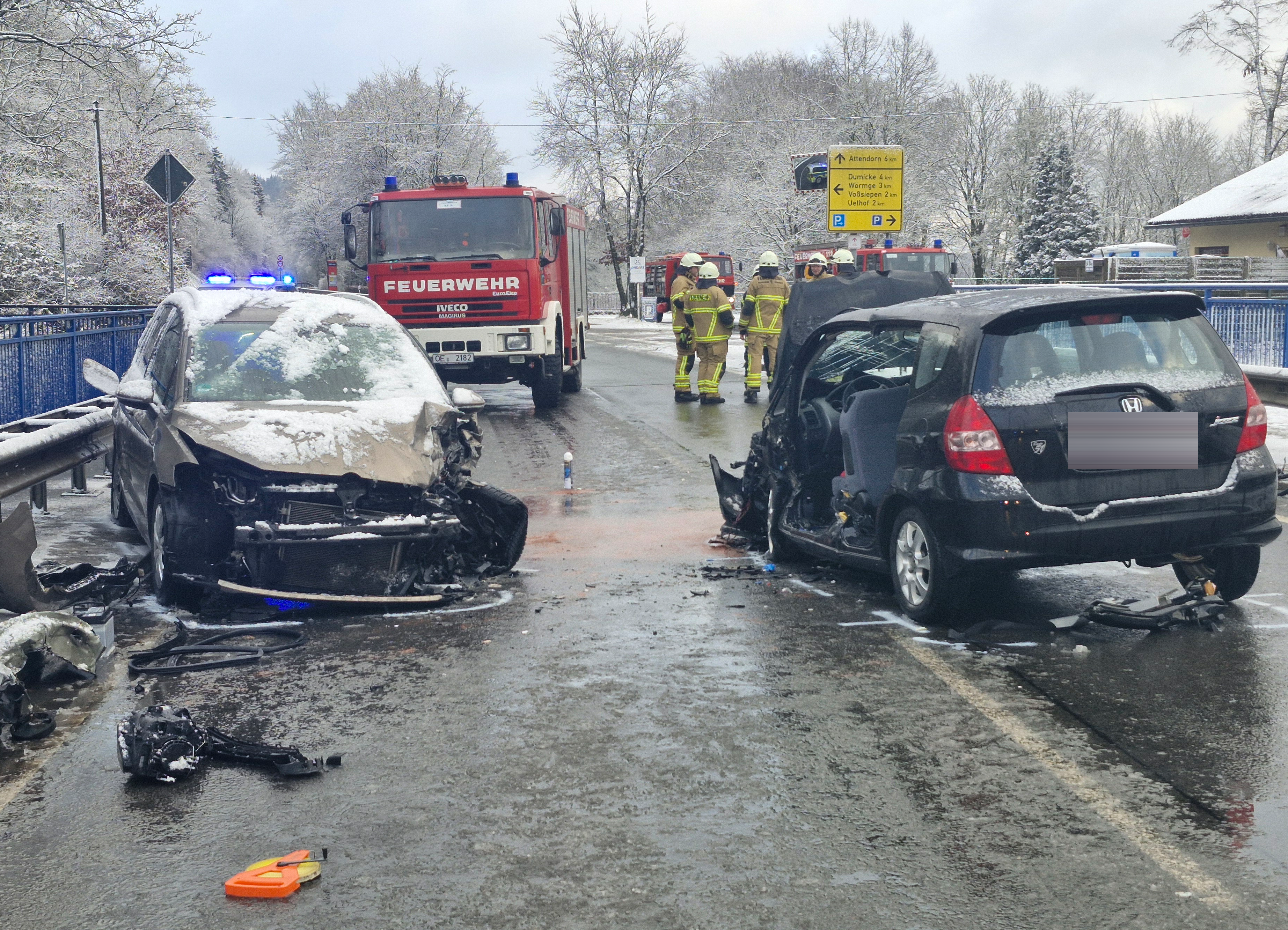 Technische Rettung nach Verkehrsunfall